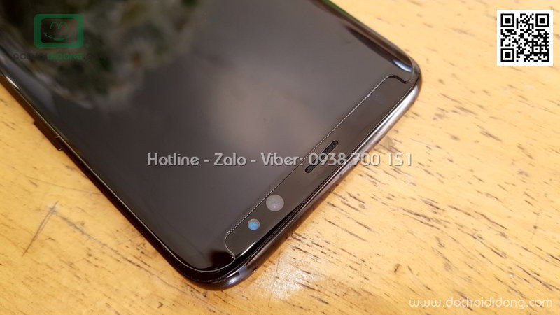 Miếng dán cường lực Samsung S8 Zacase trong suốt keo UV cao cấp