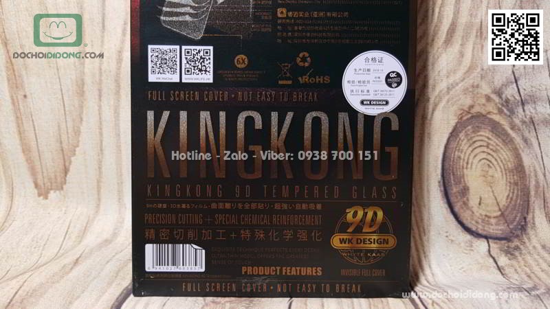Dán cường lực iPhone 7 8 Plus KingKong hộp sắt chính hãng