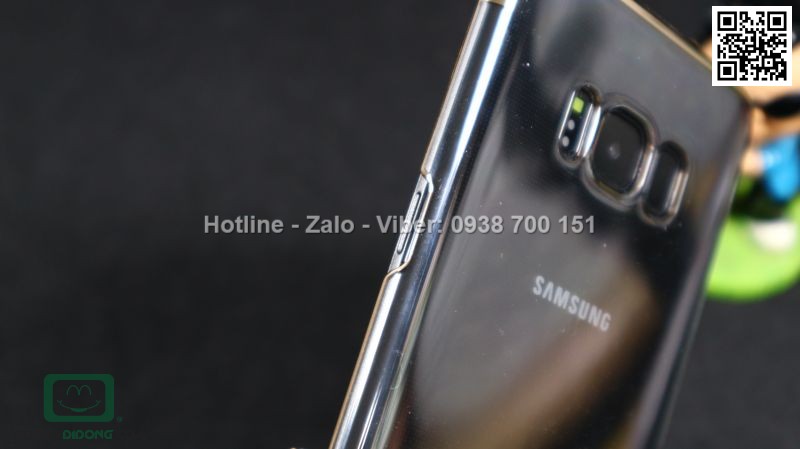 Ốp lưng Samsung Galaxy S8 Baseus Glitter trong suốt viền màu