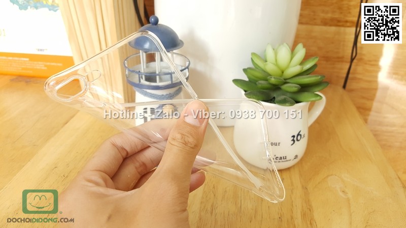 Ốp lưng iPhone 8 Plus Ou dẻo trong siêu mỏng