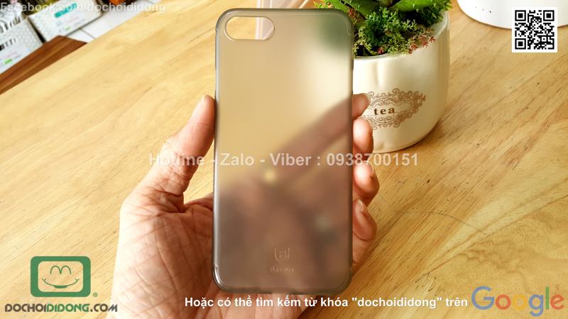 Ốp lưng iPhone 8 Baseus Slim Case