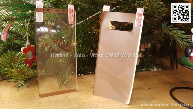 Miếng dán cường lực dẻo Samsung Note 8 Zacase 3D kèm dán sau