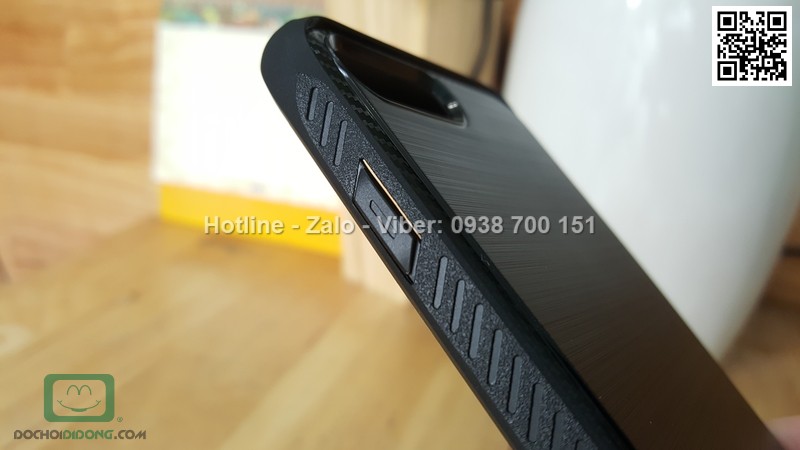 Ốp lưng iPhone 8 Plus Ringke vân kim loại