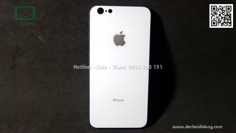 Ốp lưng iPhone 6 6S Plus lưng nhựa giả kính