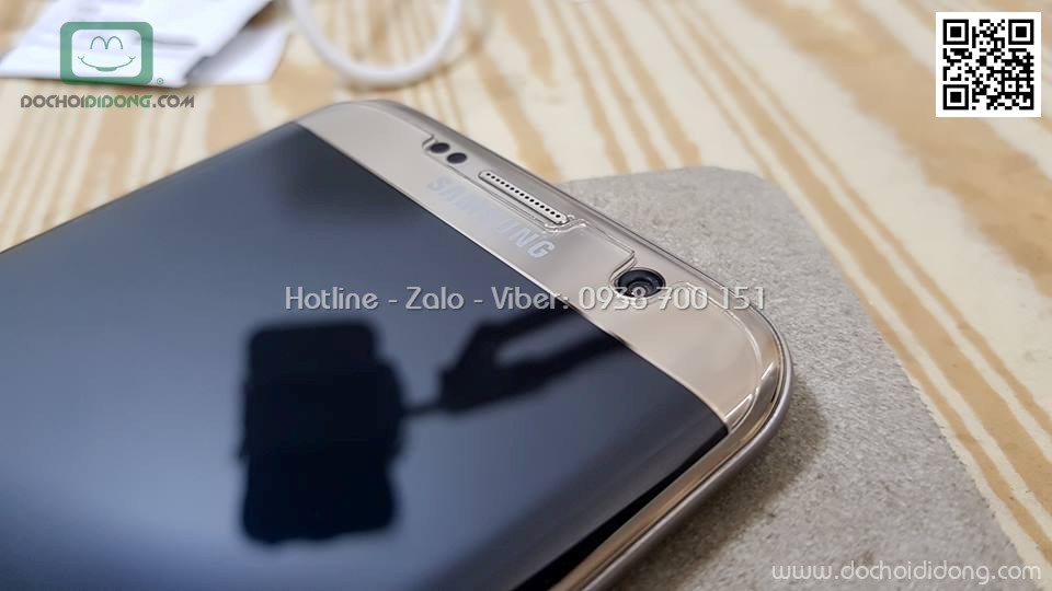 Miếng dán cường lực Samsung S7 Edge Zacase trong suốt keo UV cao cấp