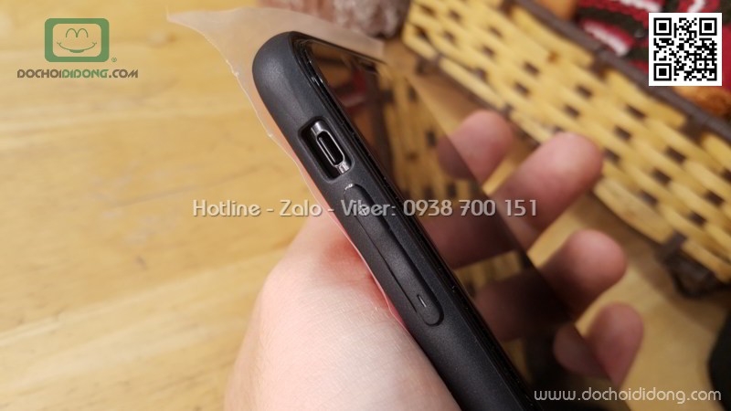 Ốp lưng iPhone X Hojar lưng kính cường lực viền mềm