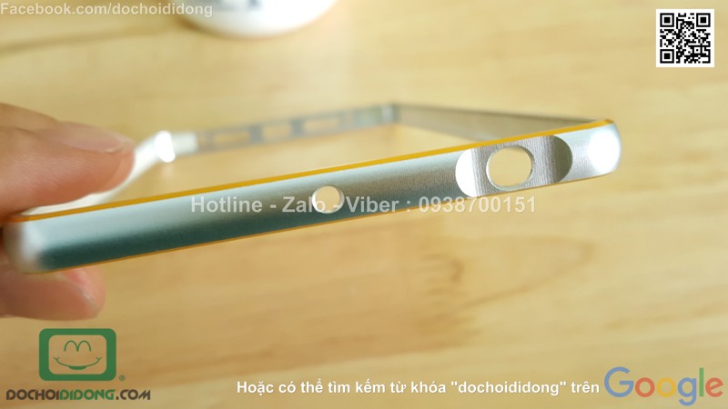 Ốp viền OPPO R7S nhôm phay chốt gài