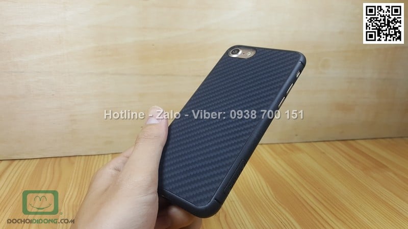 Ốp lưng iPhone 8 Nillkin carbon