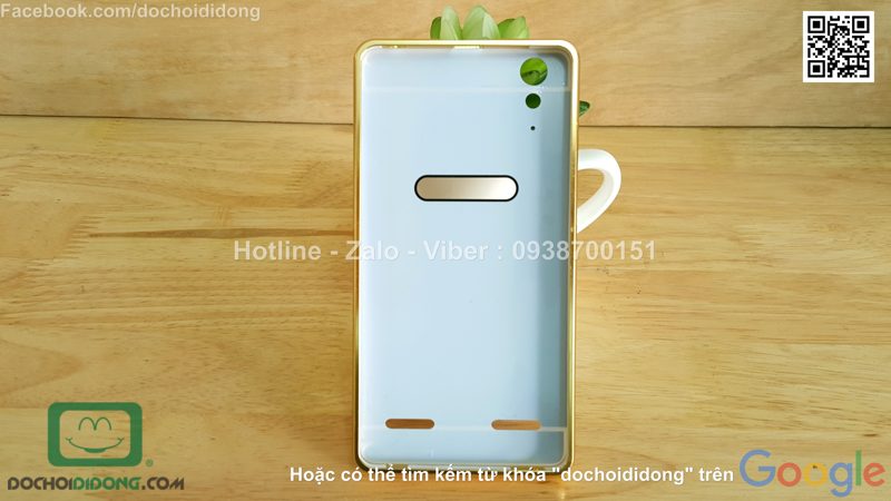 Ốp lưng Lenovo A6000 viền nhôm lưng tráng gương