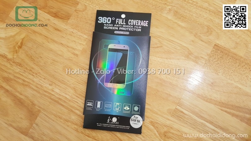 Miếng dán full màn hình Samsung S8 iTop Dazzle Series chính hãng