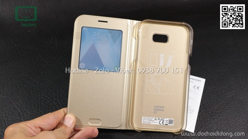 Bao da S View Samsung A7 2017 Stading Cover chính hãng