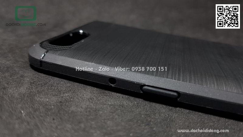 Ốp lưng Oppo R11 Plus Likgus chống sốc vân kim loại