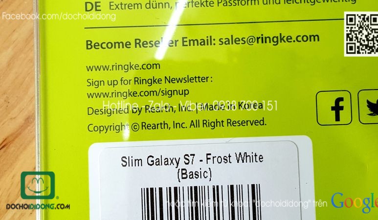 Ốp lưng Samsung Galaxy S7 Ringke Slim