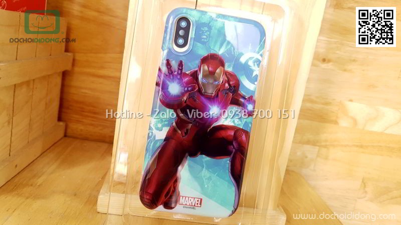 Ốp lưng iPhone X Marvel Avengers in 3D 2 lớp