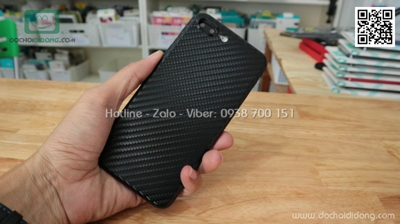 Ốp lưng iPhone 7 Plus iCan carbon siêu mỏng