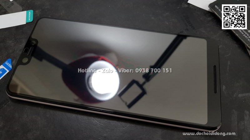 Miếng dán cường lực full màn hình Google Pixel 3 XL keo viền