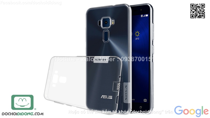 Ốp lưng Asus Zenfone 3 ZE520KL dẻo trong siêu mỏng