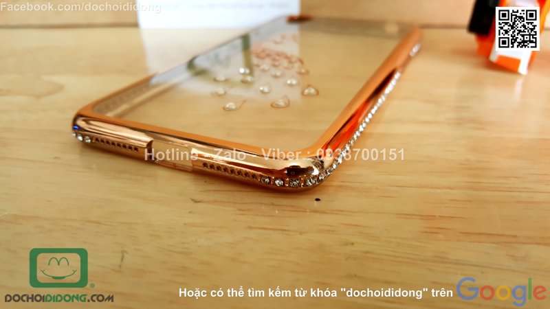 Ốp lưng Oppo Neo 9 đính đá hình con công