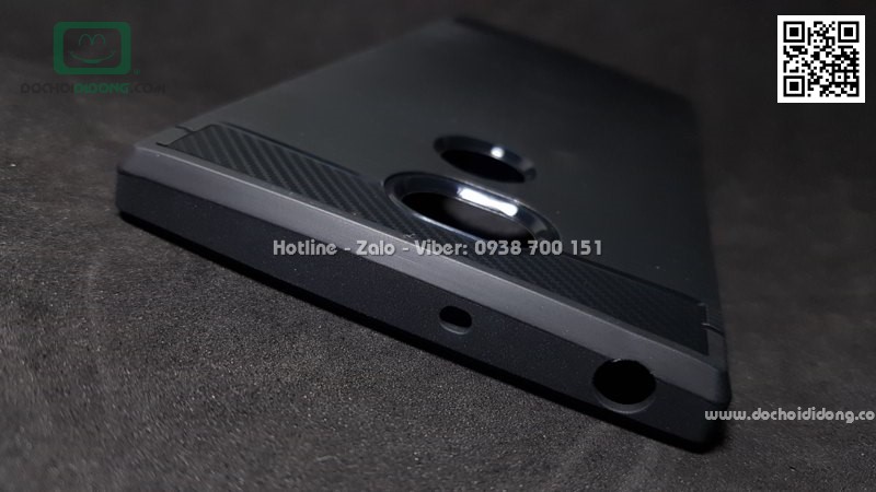 Ốp lưng Sony XA2 Ultra Likgus chống sốc vân kim loại