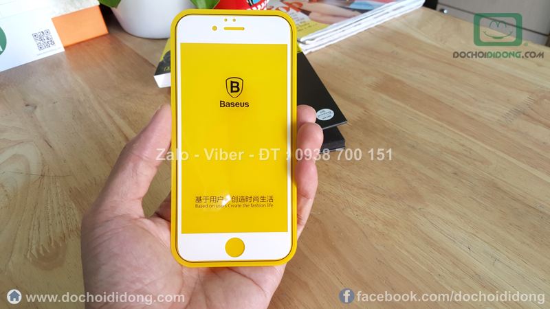 Miếng dán cường lực iPhone 6 6S Baseus full màn hình
