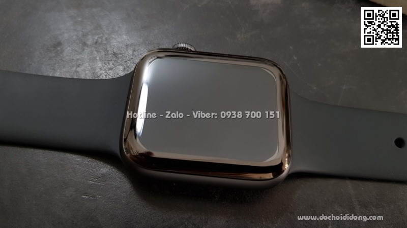 Miếng dán cường lực đồng hồ Apple Watch 44mm full màn hình full keo