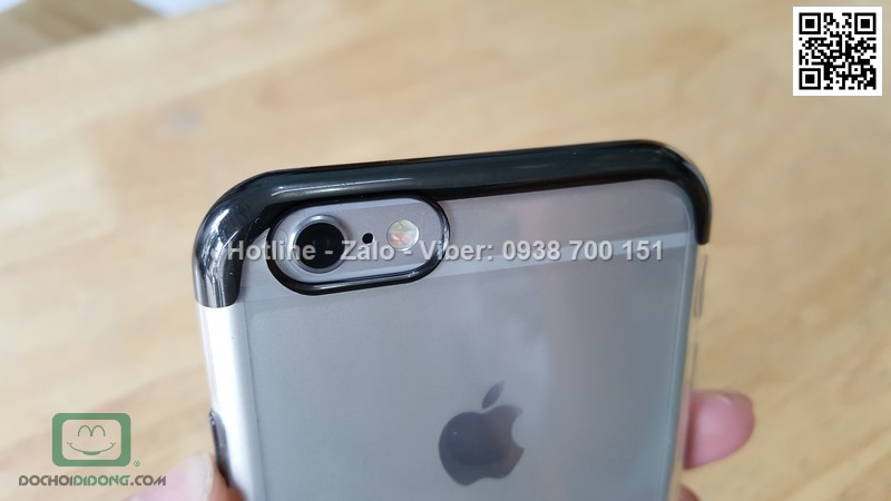 Ốp lưng iPhone 6 6s dẻo trong viền màu
