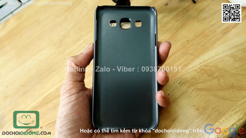 Bao da Samsung Galaxy E5 Nillkin Sparkle vân nhám