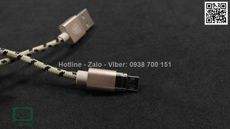 Cáp microUSB Baseus nam châm dây dù