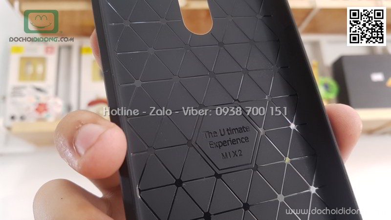 Ốp lưng Xiaomi Mi Mix 2 Zacase chống sốc vân kim loại