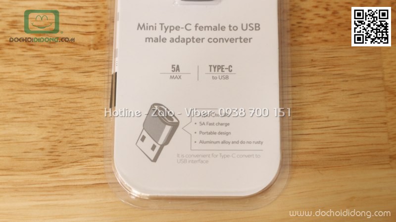 Đầu chuyển Type C sang USB Baseus