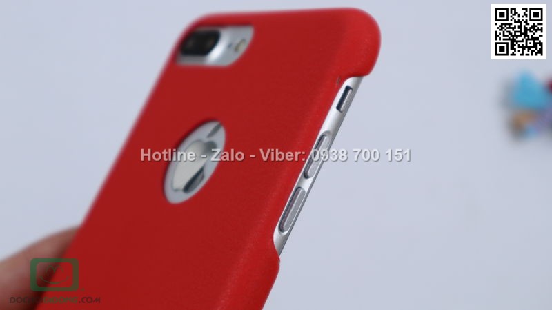 Ốp lưng iPhone 7 Plus G Case vân da cao cấp êm ái