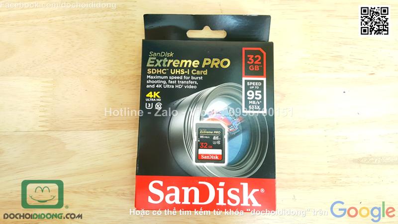 Thẻ nhớ Sandisk SD 4K 32GB Class 10 633x