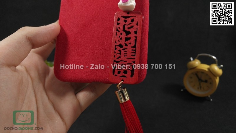 Ốp lưng iPhone 6 6s Plus mèo bọc nhung