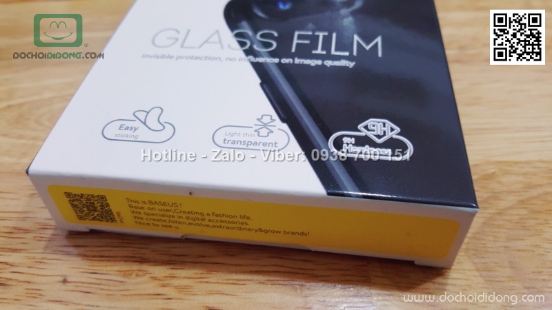 Bộ hai miếng dán cường lực camera sau iphone 7 plus Baseus 9H