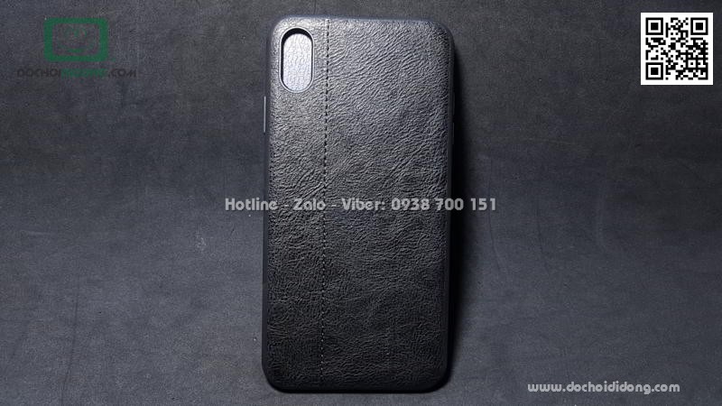 Ốp lưng iPhone XS Max Mean Love lưng da chống sốc