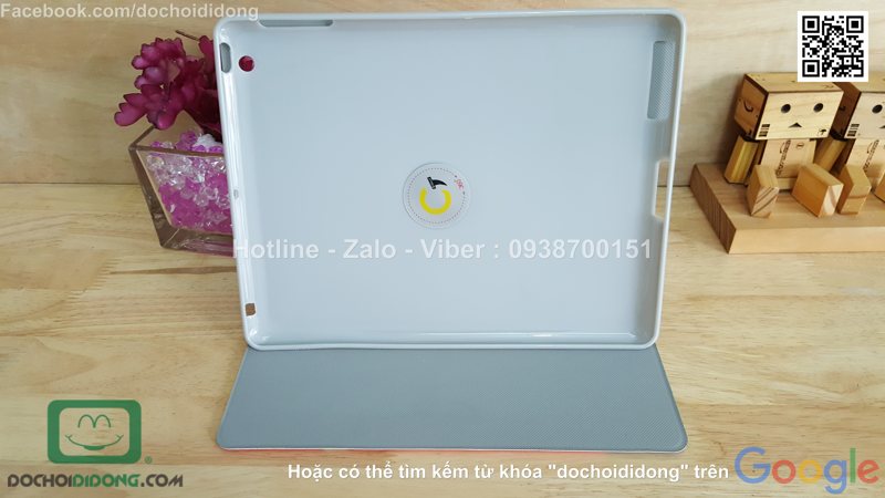 Bao da iPad 4 Gigulf hoạt hình xoay 360 độ