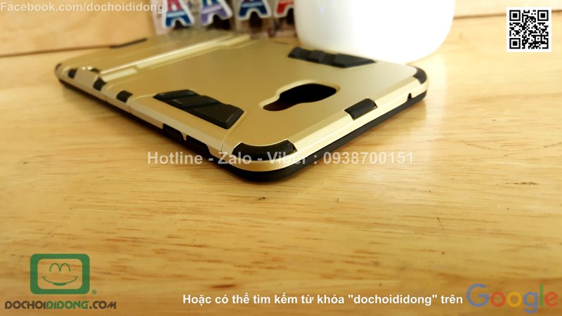 Ốp lưng Samsung Galaxy A9 Iron Man chống sốc có chống lưng