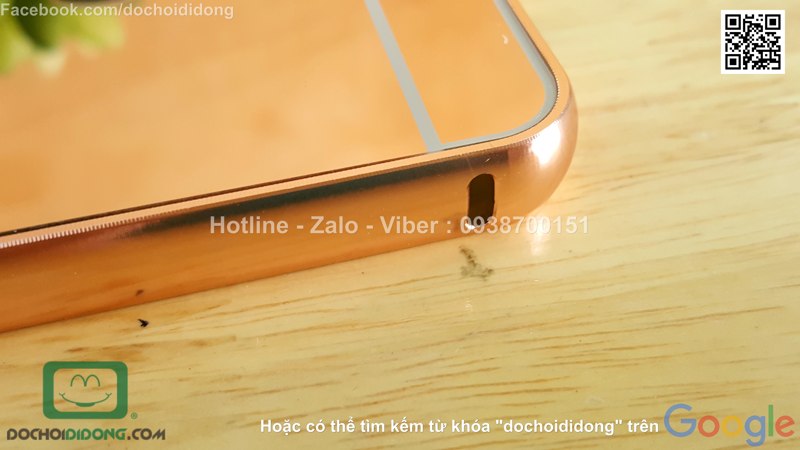 Ốp lưng Xiaomi Redmi Note 3 viền nhôm lưng tráng gương