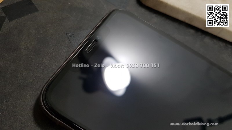 Miếng dán cường lực iPhone XS Max MIPOW KING BULL 3D full màn hình