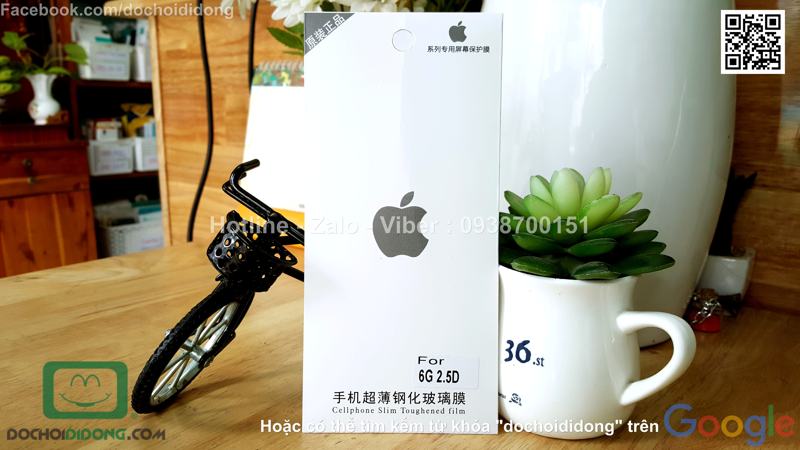 Miếng dán cường lực iPhone 6 6s 9H