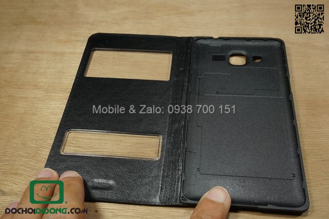 Flip cover Samsung Galaxy Grand Prime G530 da láng