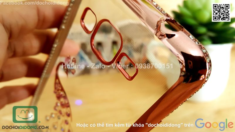 Ốp lưng Samsung Galaxy Grand Prime G530 đính đá hình con công