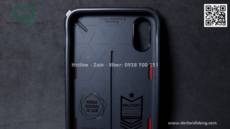 Ốp lưng iPhone X XS Ringke Dual X chống sốc