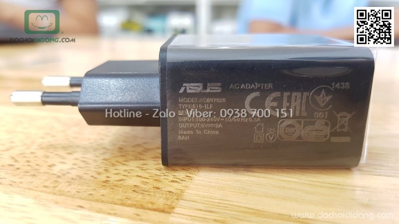 Cốc sạc Asus 010-1LF 5V-2A chính hãng