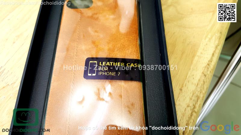 Ốp lưng iPhone 7 Mean Love lưng da chống sốc