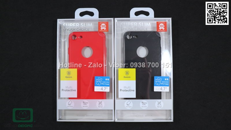 Ốp lưng iPhone 7 Simple Series dẻo nhám siêu mỏng
