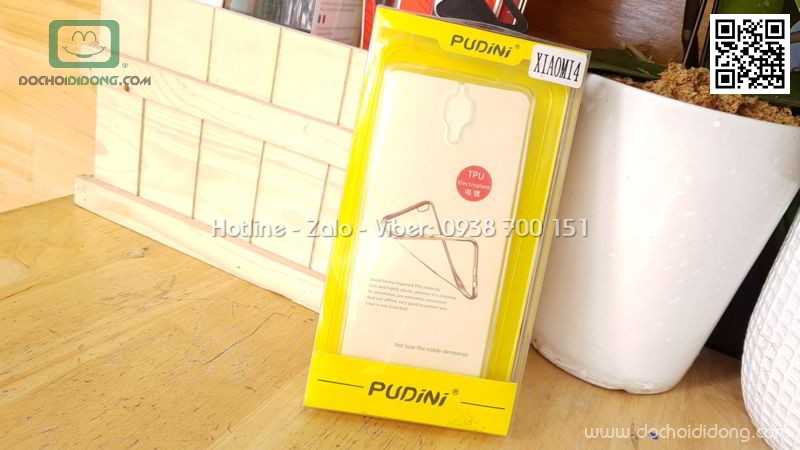 Ốp lưng Xiaomi Mi 4 Pudini dẻo trong