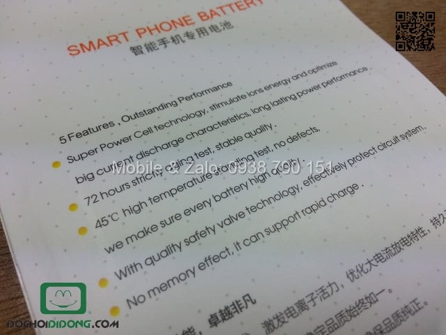 Pin Xiaomi Redmi Note Pisen 3200mah