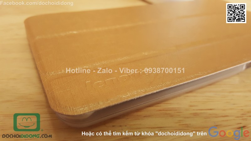 Bao da Lenovo Phab dạng flip mỏng