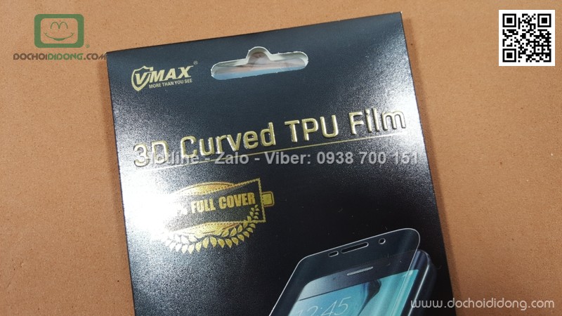 Miếng dán lưng trong suốt Samsung Galaxy S8 Plus Vmax full trong